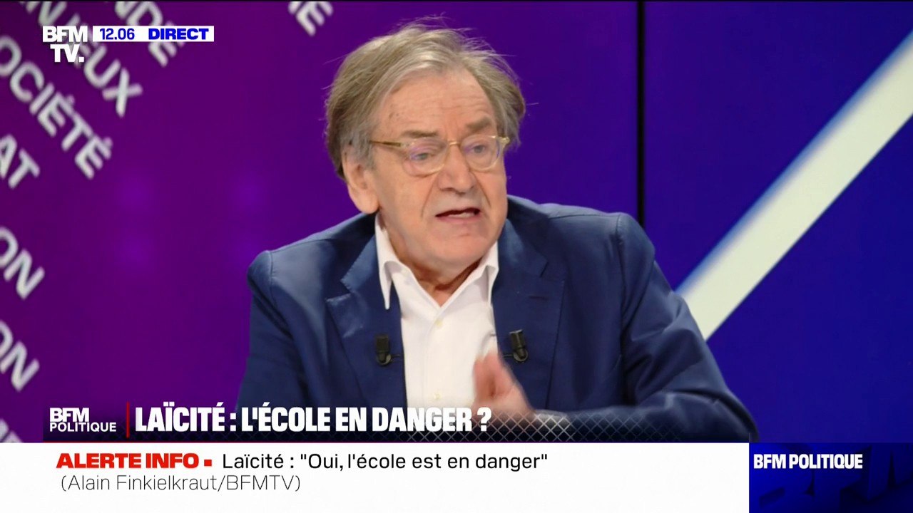 Laïcité à l'école: "Les choses se sont considérablement aggravées" estime Alain Finkielkraut