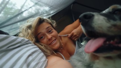 "Camping by the Riverside in Rural Florida with a Truck"