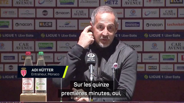 Adi Hütter : On était sous pression