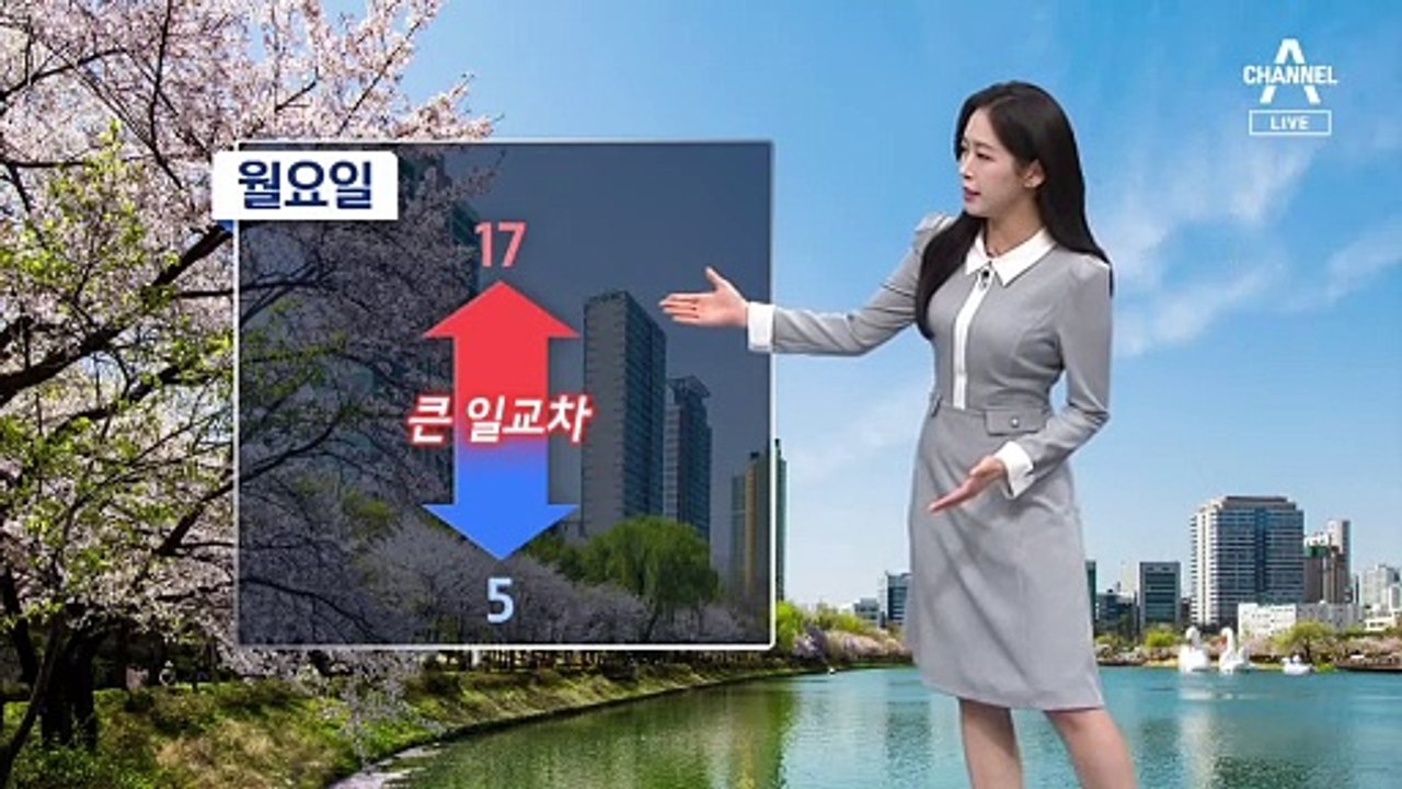 [날씨]일교차 12도 안팎, 기온 오름세…맑고 공기질 무난