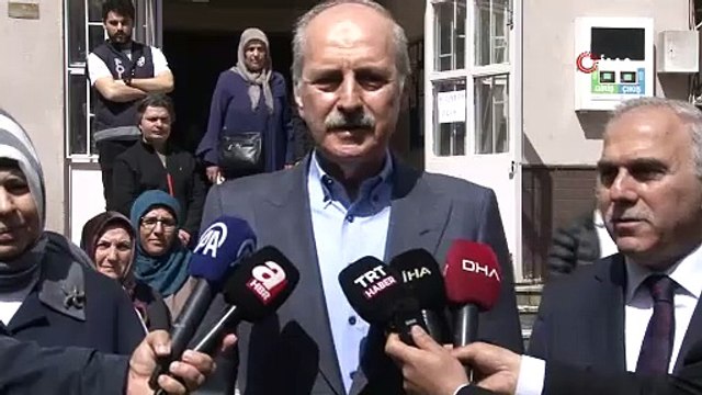 TBMM başkanı Kurtulmuş sandık başında! Oyunu kullandı açıklamayı yaptı