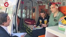 SMA hastası yurttaş oyunu ambulansta kullandı