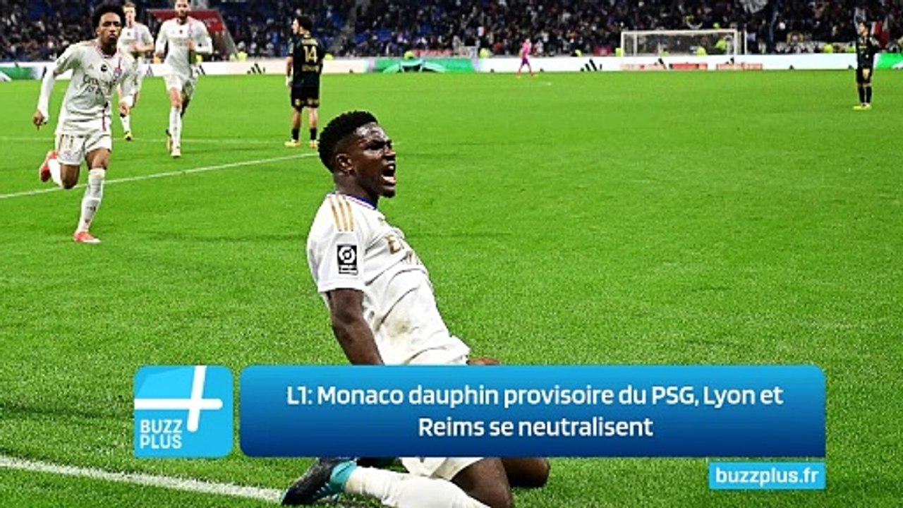 L1: Monaco dauphin provisoire du PSG, Lyon et Reims se neutralisent