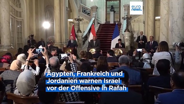 Krieg in Gaza: Kairo, Paris und Amman fordern Waffenstillstand zwischen Israel und Hamas
