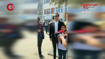 AKP'nin Eskişehir adayı Nebi Hatipoğlu oy kullanmak için geldiği okulda gazetecileri azarladı