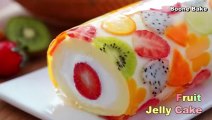 Beautiful Fruit Jelly Roll cake