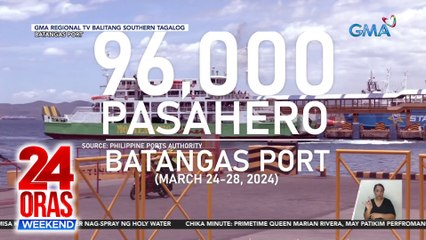 Mga nagbakasyon sa probinsya, dumarating na sa Batangas Port | 24 Oras Weekend