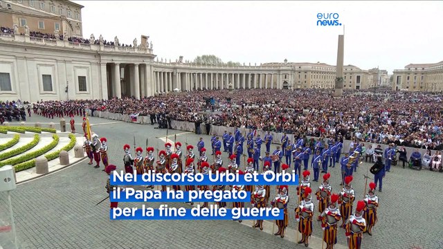 Pasqua, il Papa: Fermare venti di guerra, scambio di prigionieri tra Mosca e Kiev