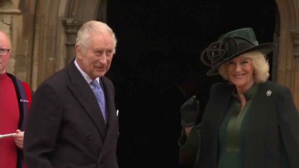 Carlos III reaparece en la misa de Pascua tras su anuncio de cáncer y el de Kate Middleton.