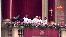 La benedizione Urbi et Orbi di Papa Francesco nel giorno di Pasqua