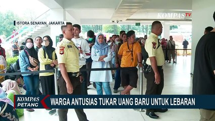 Hari Terakhir, Warga Serbu Layanan Penukaran Uang Baru di Istora Senayan