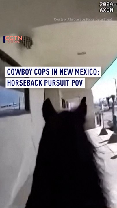 Cowboy Cops In New Mexico: Horseback Pursuit POV