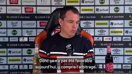 Lorient - Gros coup de gueule de Le Bris contre l’arbitrage