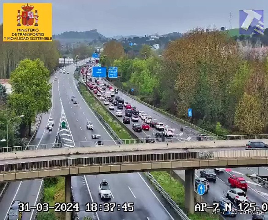 Colas en la AP-7 el domingo