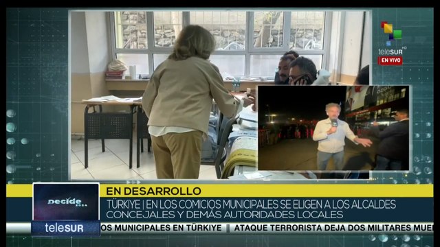 En Türkiye realizan conteo de votos tras elecciones municipales