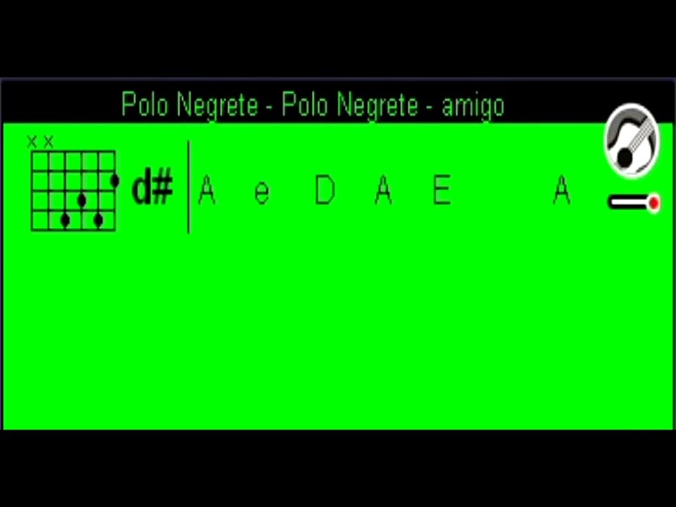 Amigo - Polo Negrete Acordes guitarra