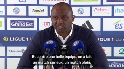 Strasbourg - Vieira : “Une belle performance collective, j’ai beaucoup aimé le match”