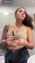 Maria Jose Majo Bellido makeup live tiktok