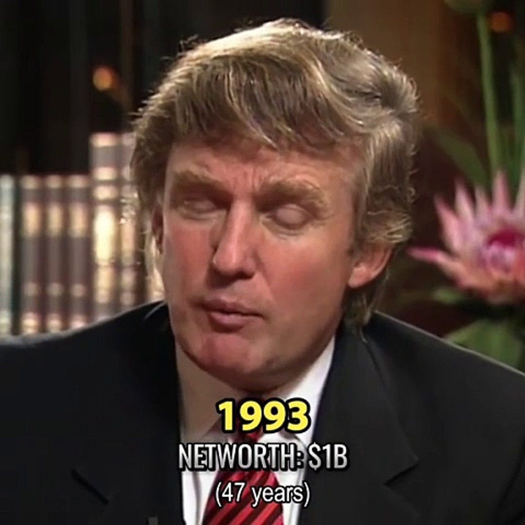⁣Donald Trump net worth evolution