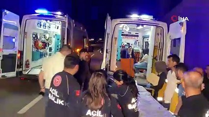 Takla atan araçta can pazarı: 9 yaralı