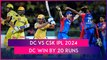 DC vs CSK IPL 2024 Stat Highlights: Delhi Capitals Register First Win Of Season