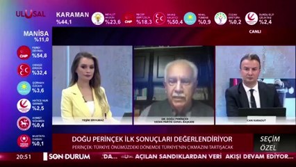 Yerel seçim gecesinin bombasını Doğu Perinçek patlattı