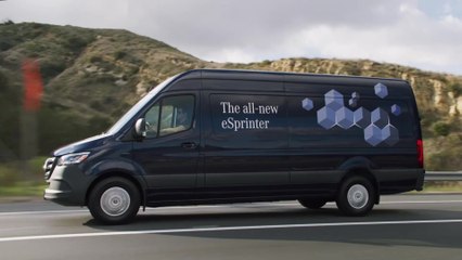 The all-new Mercedes-Benz eSprinter Preview in Dark blue