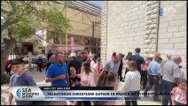 Palestinian Christians Gather In Prayer With Friends, Family