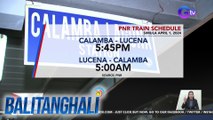Balik-operasyon ang tren ng PNR simula ngayong araw para sa biyaheng Calamba papuntang Lucena at pabalik | BT
