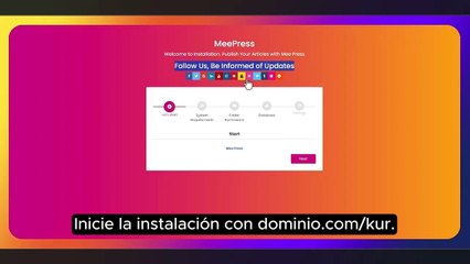 Funciones, descarga e instalación de MeePress