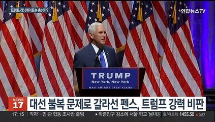 '배신의 쓴맛'에…트럼프, '충성파 부통령 후보' 물색