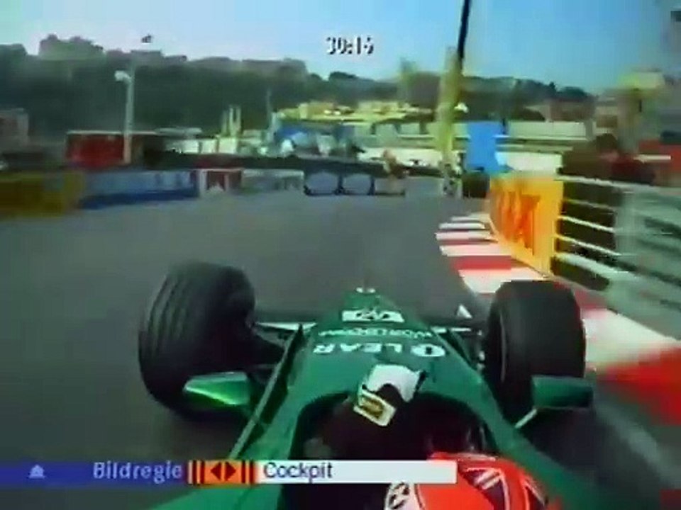 F1 – Johnny Herbert (Jaguar Cosworth V10) Onboard – Monaco 2000 