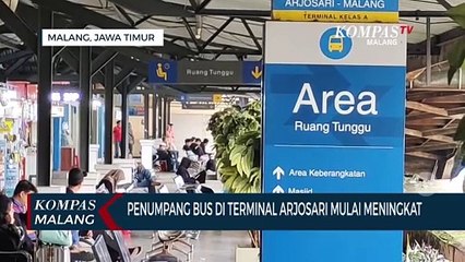 Penumpang Bus di Terminal Arjosari Mulai Meningkat