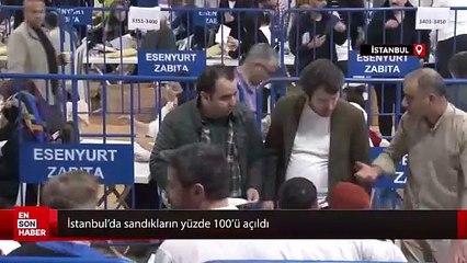 İstanbul'da sandıkların yüzde 100'ü açıldı