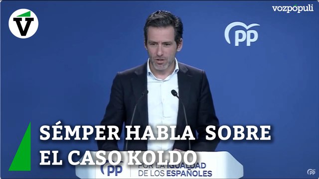 Sémper, sobre el Caso Koldo: Se acabará demostrando que Pedro Sánchez lo sabía todo y lo tapó