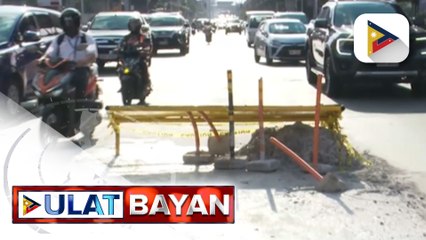 Mga hukay sa EDSA, nagdulot ng matinding traffic