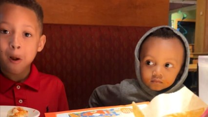 Impatient two-year-old boy shows that having a filter is for the grown-ups