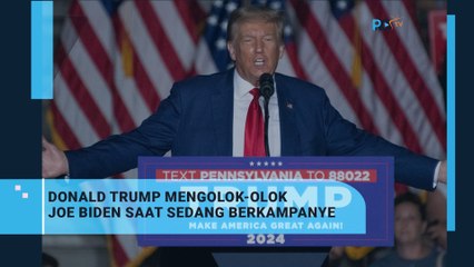 Mantan Presiden AS Trump Olok Joe Biden