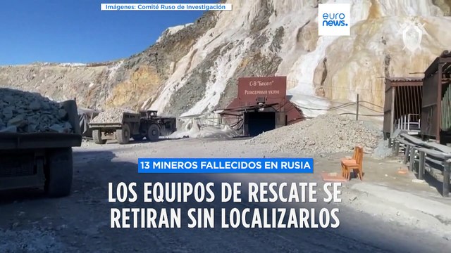 Finalizado sin éxito el rescate de 13 trabajadores atrapados en una mina rusa
