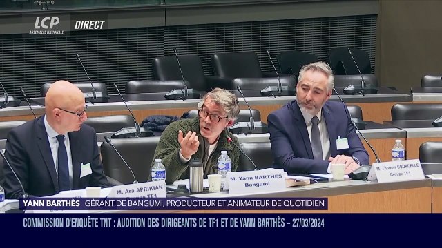 Yann Barthès évoque la diffusion en time-delay de Quotidien lors de son audition à l'Assemblée