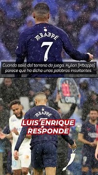 Luis Enrique responde a las preguntas de Mbappé