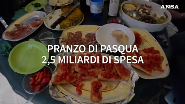 2,5 miliardi di spesa per il pranzo di Pasqua