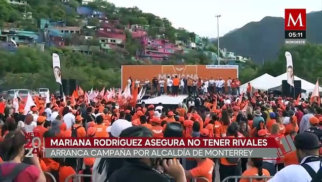 Mariana Rodríguez Cantú afirmó no tener rivales e informó dar a conocer sus propuestas los miércoles