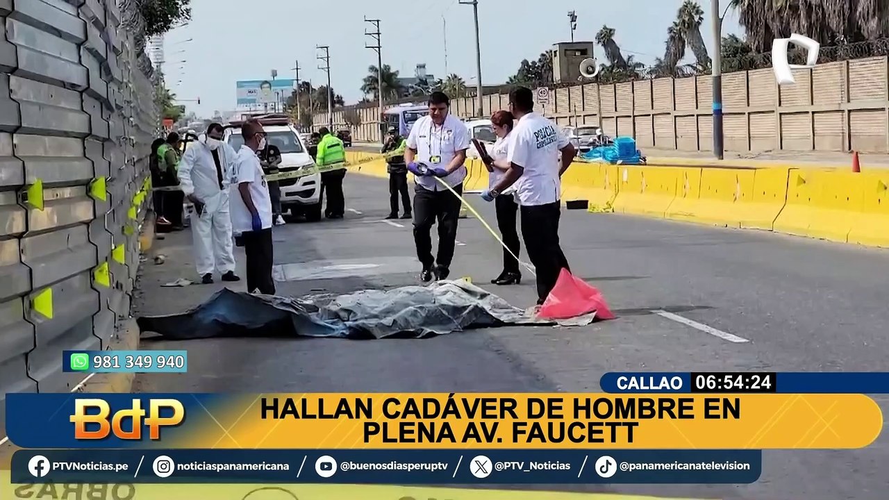 Callao: encuentran muerto a hombre de aparente nacionalidad extranjera en la Av. Faucett
