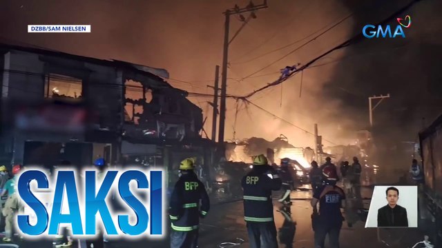 Sunog, sumiklab sa residential area sa Las Piñas at Parañaque ngayong gabi | Saksi