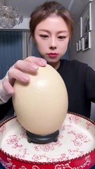 Giant Ostrich Egg Mukbang