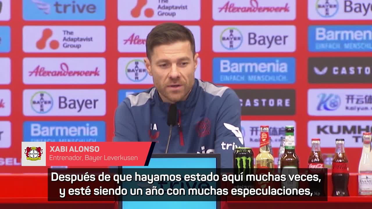 Xabi Alonso anuncia su decisión de quedarse en Leverkusen: "Siento que mi trabajo no está acabado aquí"