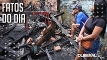 Incêndio destrói 3 casas de madeira na Condor, em Belém