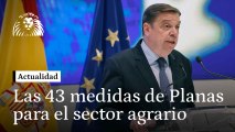 El ministro Planas entrega 43 medidas a sindicatos agrarios para paliar las manifestaciones