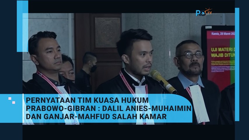 Dalil Anies-Muhaimin dan Ganjar-Mahfud Salah Kamar